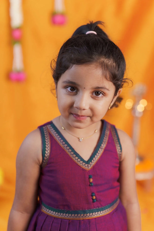 Geetanjali Magenta Frock Mini