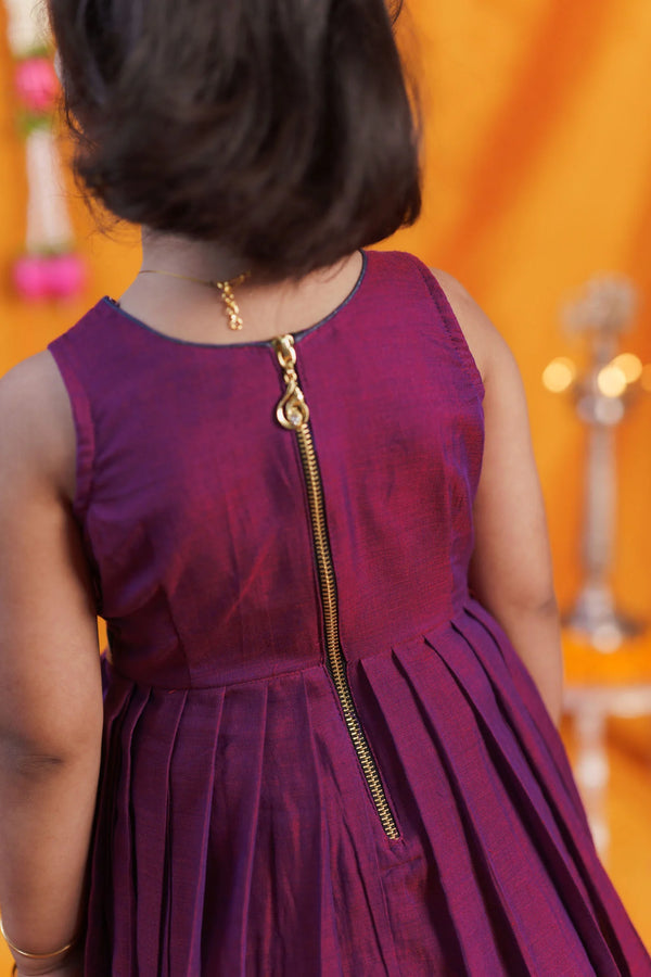 Geetanjali Magenta Frock Mini