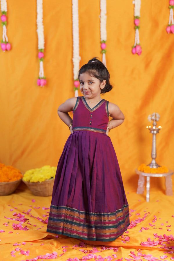 Geetanjali Magenta Frock Mini