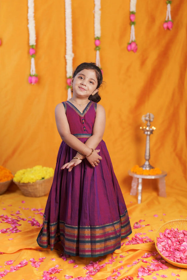 Geetanjali Magenta Frock Mini