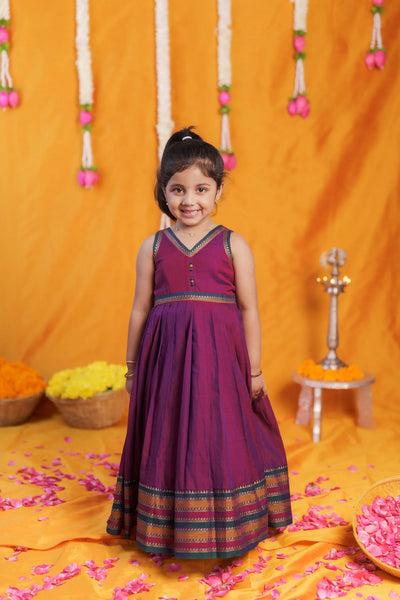 Geetanjali Magenta Frock Mini
