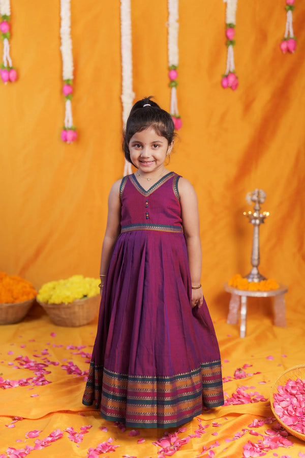 Geetanjali Magenta Frock Mini