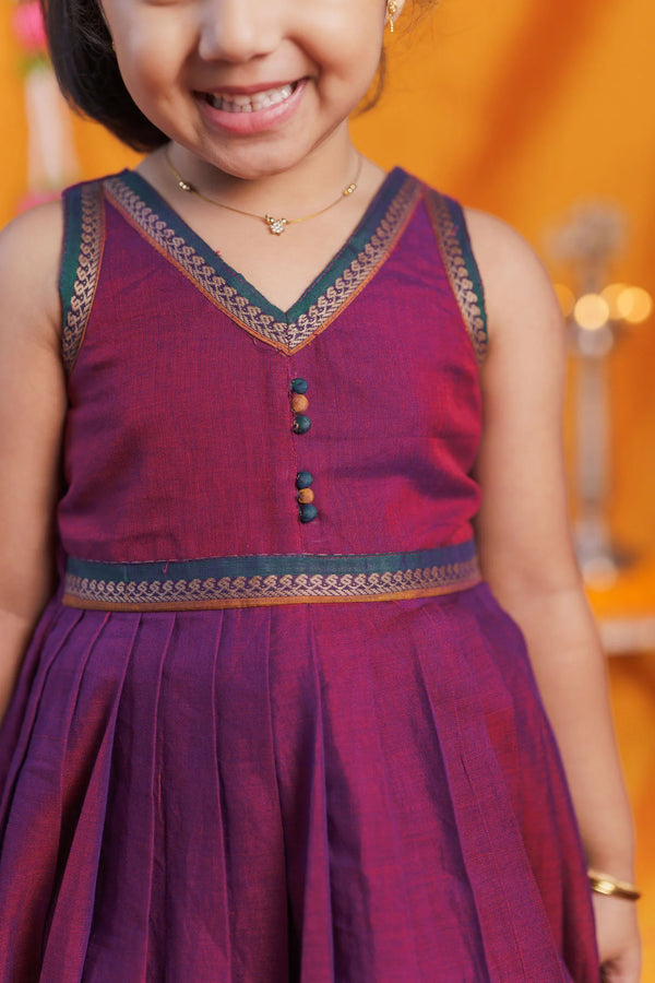 Geetanjali Magenta Frock Mini