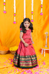 Bhavya Red Lehenga Mini (Set of 2)