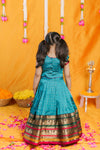 Bhavya Teal Blue Lehenga Mini (Set of 2)