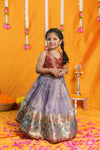 Gargi Lavender Lehenga Mini (Set of 2)