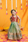 Gargi Mint Green Lehenga Mini (Set of 2)
