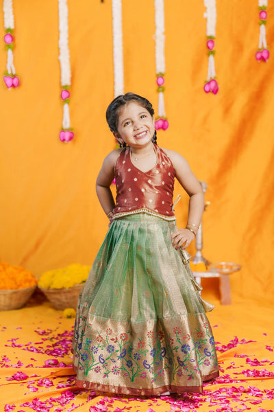Gargi Mint Green Lehenga Mini (Set of 2)