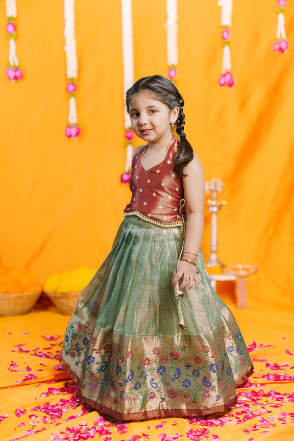 Gargi Mint Green Lehenga Mini (Set of 2)