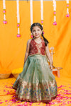 Gargi Mint Green Lehenga Mini (Set of 2)
