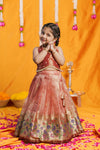 Gargi Peach Lehenga Mini (Set of 2)