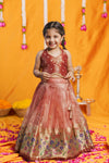 Gargi Peach Lehenga Mini (Set of 2)