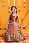 Gargi Peach Lehenga Mini (Set of 2)