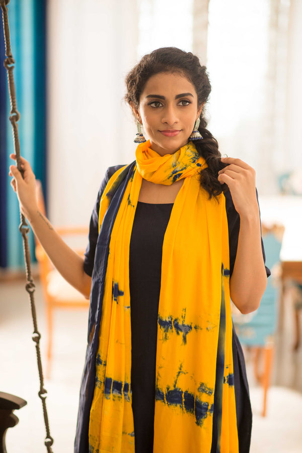 Ivanka Navy blue and yellow