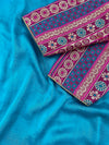 Pratiksha Magenta Brocade Blue